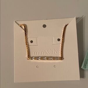 Mint & Lily 18k Gold plated on 925 Sterling Silver Bracelet with Cubic Zirconia